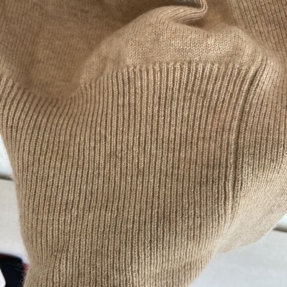 COPY - Oatmeal open front cardigan long sleeves pockets - Picture 2 of 3